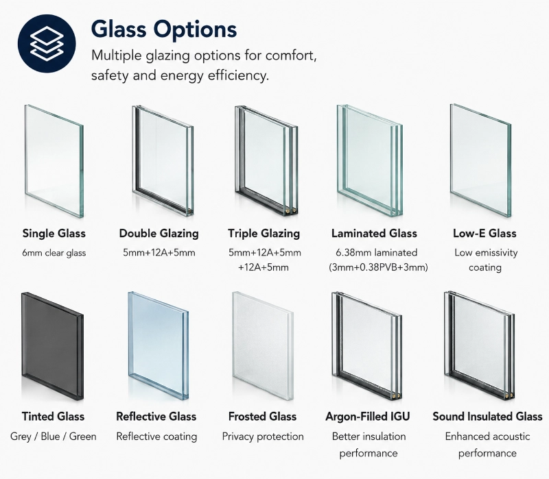 7 3 Glass Options